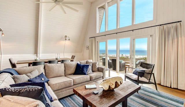 Roomy Chalet-Style Beachfront Condo with Private Beach Access by RedAwning