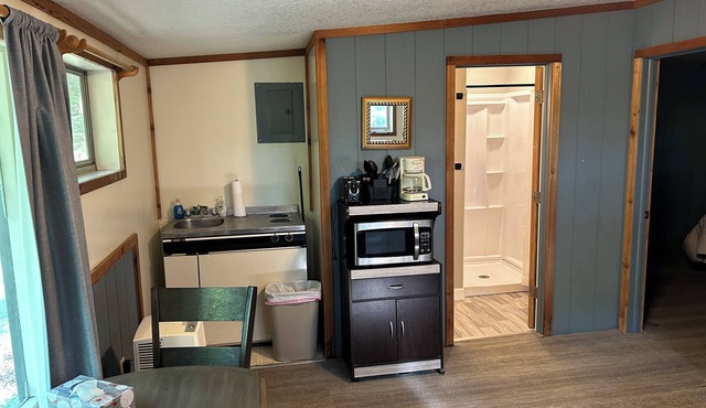 Rustic cabins in secluded campground with lake access and woods to wander in. in Tipton