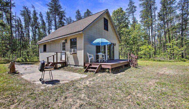 Secluded Irons Cabin w/5-Acre Yard, Deck, Grill!