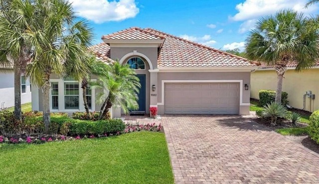 Single family home with stunning views of golf course and private saltwater pool