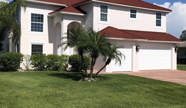Spacious home with heated pool, and modern amenities.