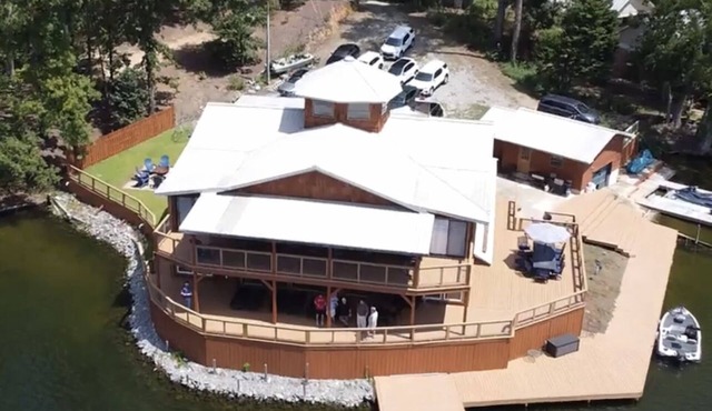 Spacious Lake Retreat with Spectacular Water Views from Every Room in the House