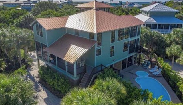 Spectacular Sunsets. Private multilevel designer home with heated pool and spa