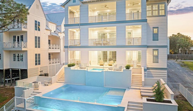 Timeless 30A|Easy Beach Access|Private Pool|Outdoor Fireplace|Directly on Lake