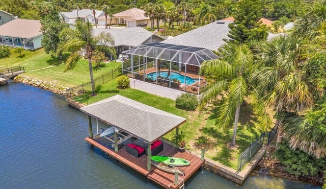 Waterfront Retreat with Private Pool, Dock, Firepit & Kayaks