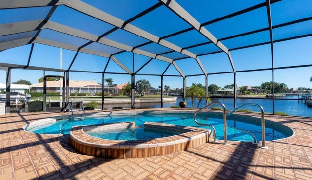 Waterfront Villa with Heated Pool & Spa