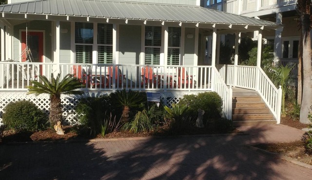 WE HAVE DEEDED ACCESS TO THE BEACH IN FRONT OF THE PALMS ACROSS THE STREET.