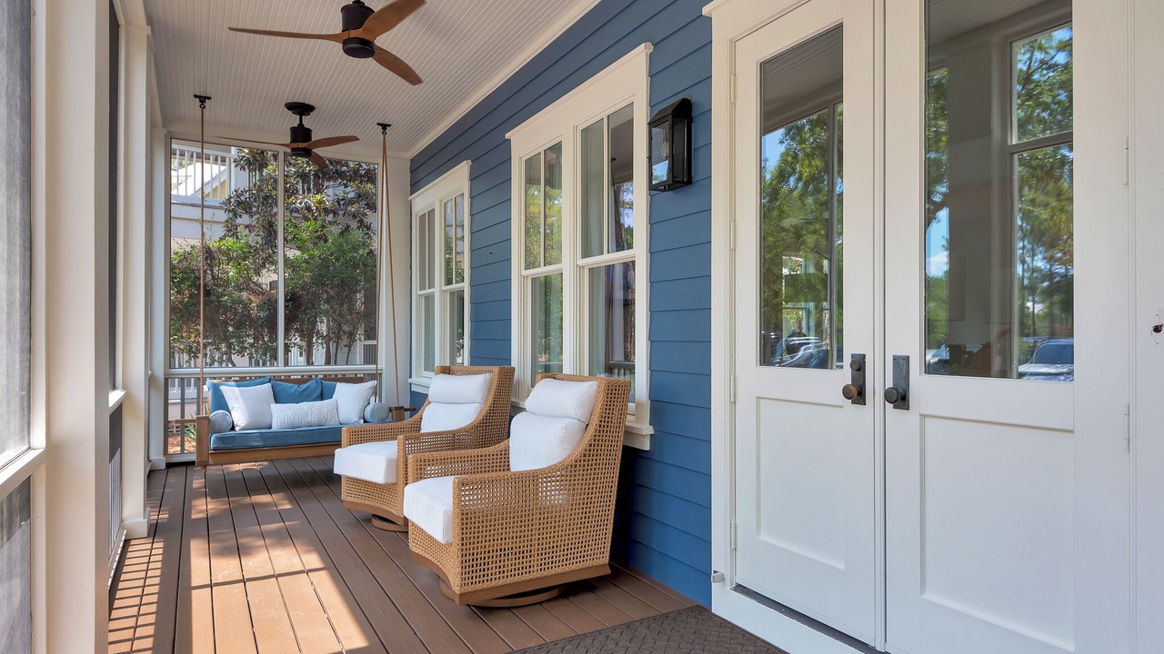 Photo of Patio Balcony in Watercolor