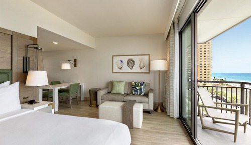 Studio, 1 King Bed, Accessible, Balcony (Bathtub, View)