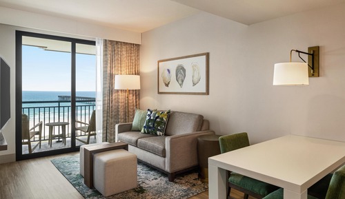 Suite, 1 King Bed, Accessible, Balcony (Bathtub, View)