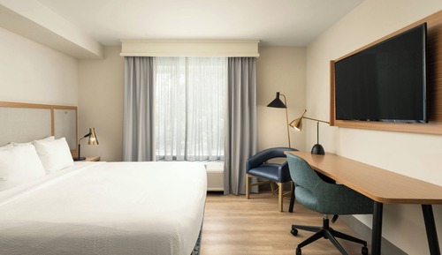 Suite, 1 King Bed with Sofa bed, Hearing Accessible