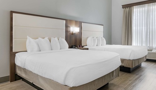Standard Room, 2 Queen Beds, Non Smoking, Refrigerator & Microwave