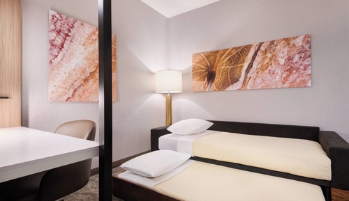 Suite, Multiple Beds, Hearing Accessible (Roll-in Shower)