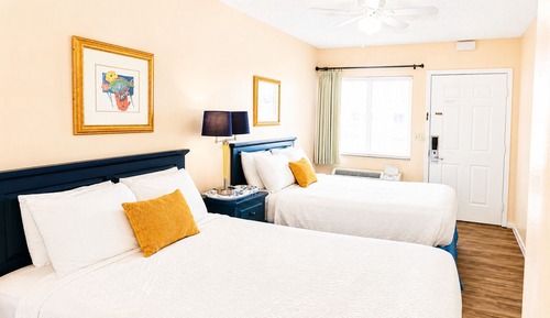 Standard Room, 2 Queen Beds, Non Smoking, Refrigerator & Microwave