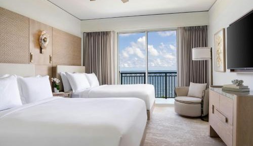 Ocean Front View with Two Queen Beds