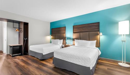 Queen Room with Two Queen Beds and Walk-In Shower