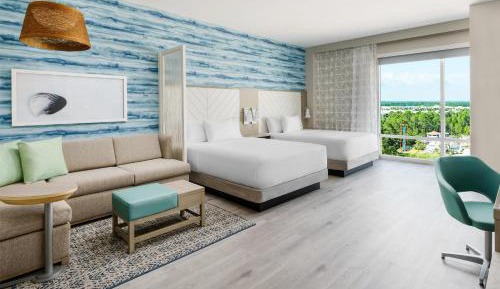 Specialty Queen Room with Two Queen Beds, Sofa Bed and Kitchenette