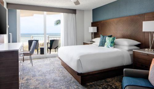 Accessible Studio Suite, Oceanview, 1 King Bed, Balcony (Beach Villas)
