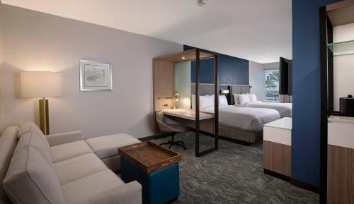 Studio with Two Queen Beds, Partial Ocean View and Sofa Bed